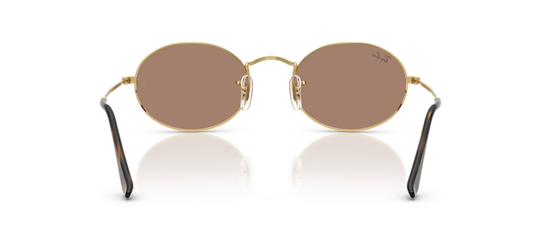 Dodatni prikaz 4: Ray-Ban Oval RB3547 001/1A uniseks sunčane naočale – okvir u zlatnoj boji i leće u ljubičastoj boji