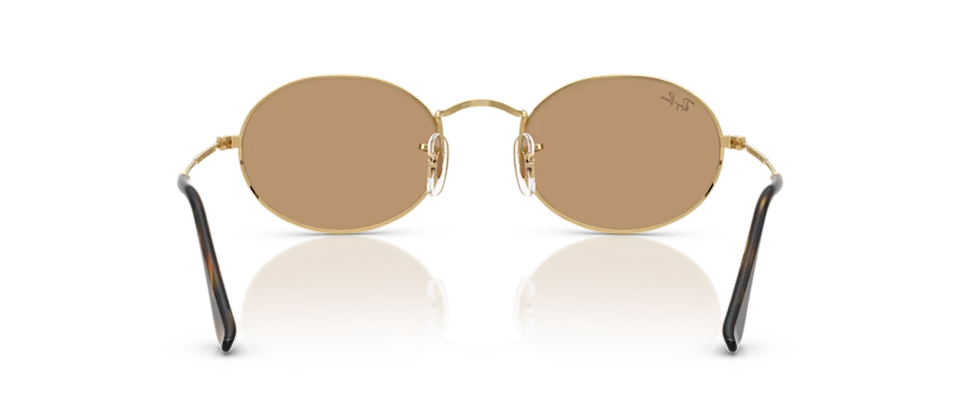 Dodatni prikaz 4: Ray-Ban Oval RB3547 001/53 uniseks sunčane naočale – okvir u zlatnoj boji i leće u smeđoj boji