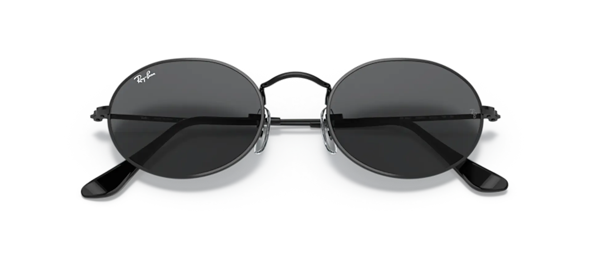 Dodatni prikaz 6: Ray-Ban Oval RB3547 002/B1 uniseks sunčane naočale – okvir u crnoj boji i leće u sivoj boji