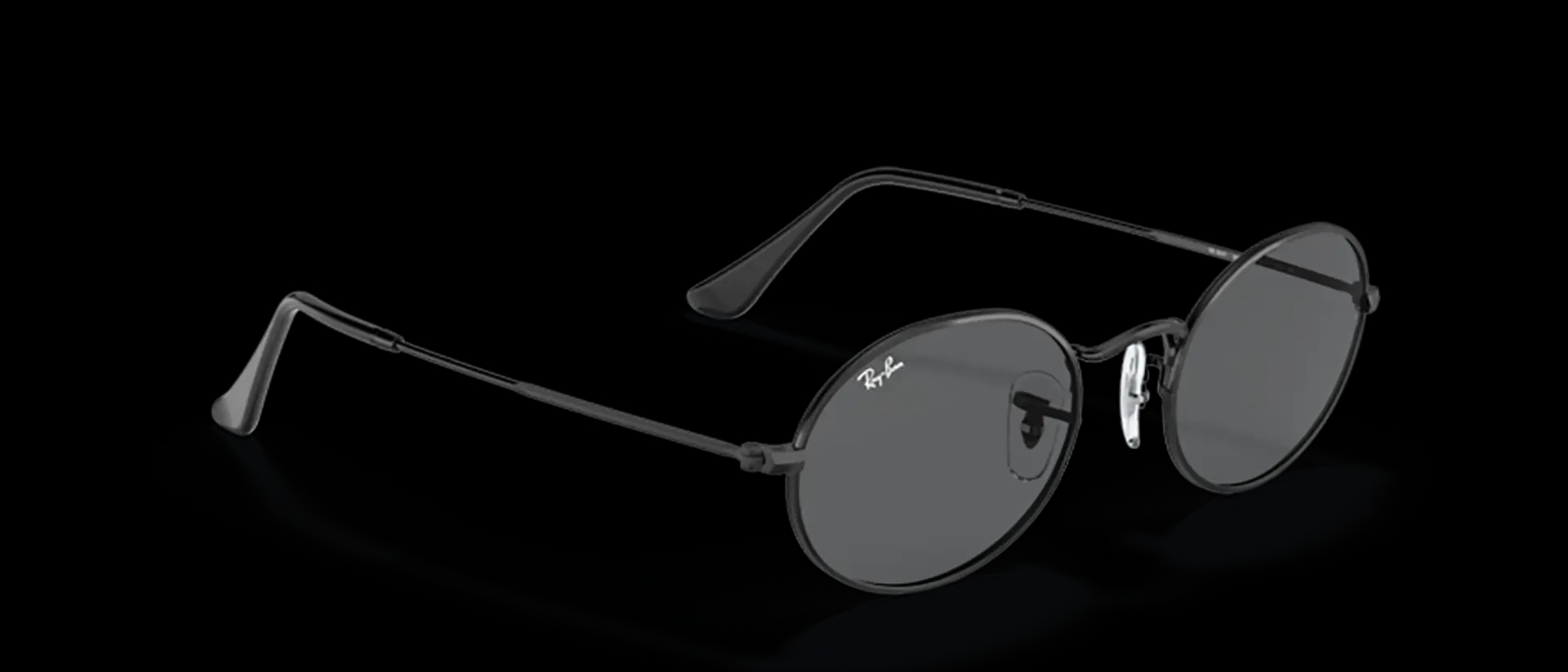 Dodatni prikaz 5: Ray-Ban Oval RB3547 002/B1 uniseks sunčane naočale – okvir u crnoj boji i leće u sivoj boji