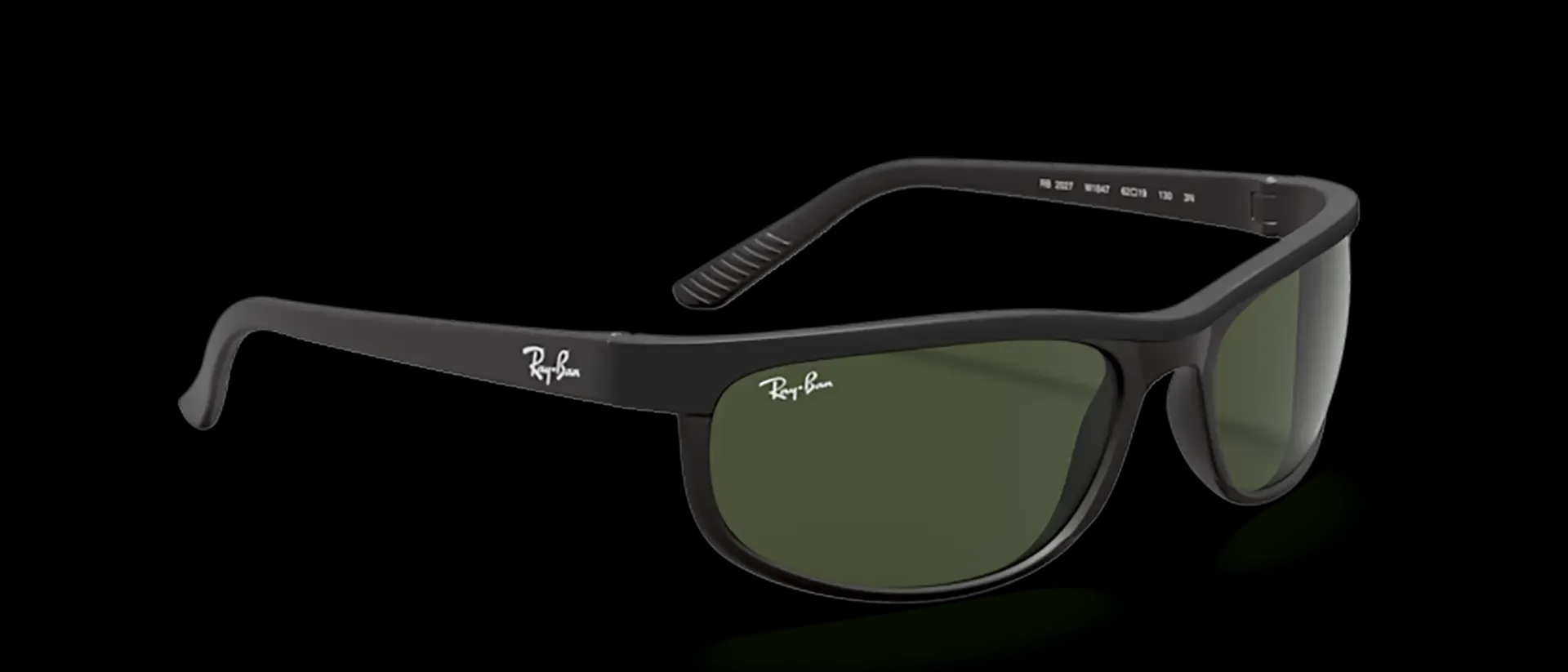 Dodatni prikaz 5: Ray-Ban Predator 2 RB2027 W1847 uniseks sunčane naočale – okvir u crnoj boji i leće u zelenoj boji