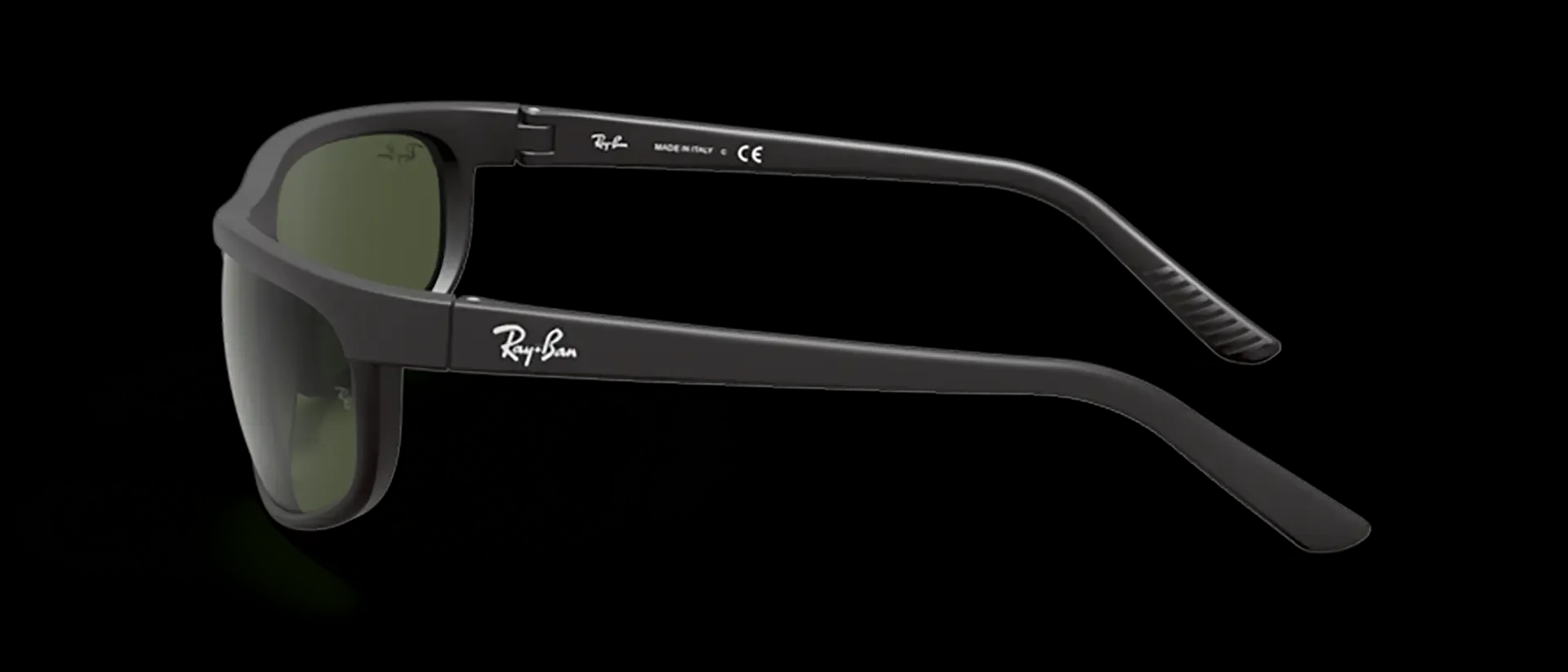 Dodatni prikaz 3: Ray-Ban Predator 2 RB2027 W1847 uniseks sunčane naočale – okvir u crnoj boji i leće u zelenoj boji