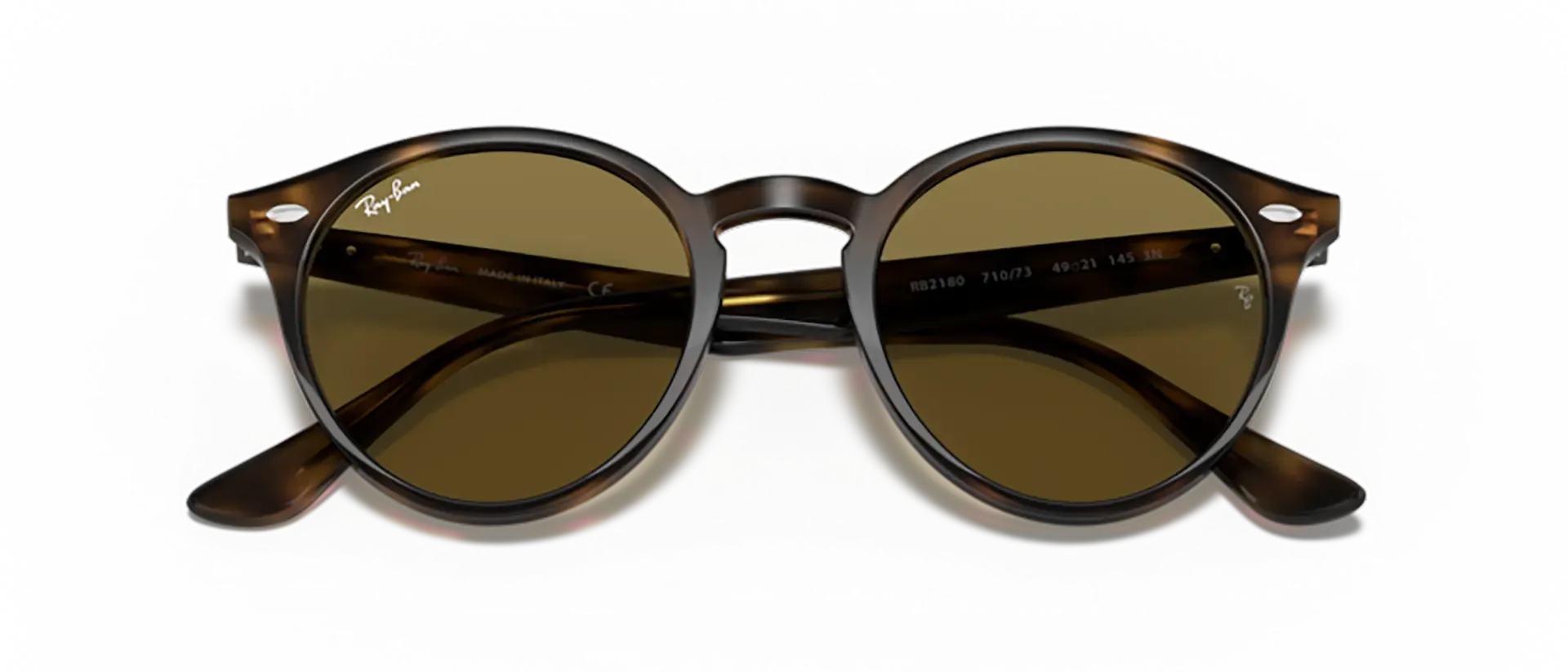 Dodatni prikaz 6: Ray-Ban RB2180 710/73 uniseks sunčane naočale – okvir Havana uzorka u smeđoj boji i leće u smeđoj boji