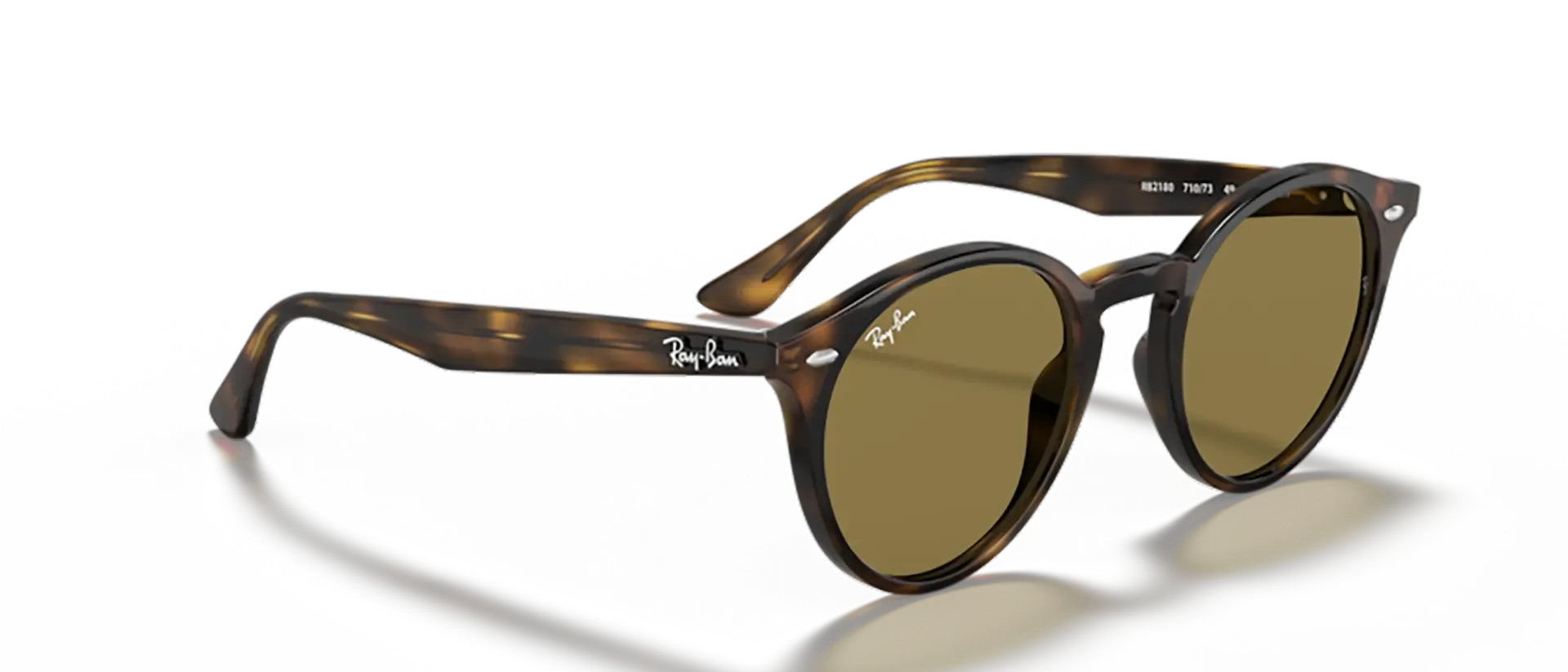 Dodatni prikaz 5: Ray-Ban RB2180 710/73 uniseks sunčane naočale – okvir Havana uzorka u smeđoj boji i leće u smeđoj boji