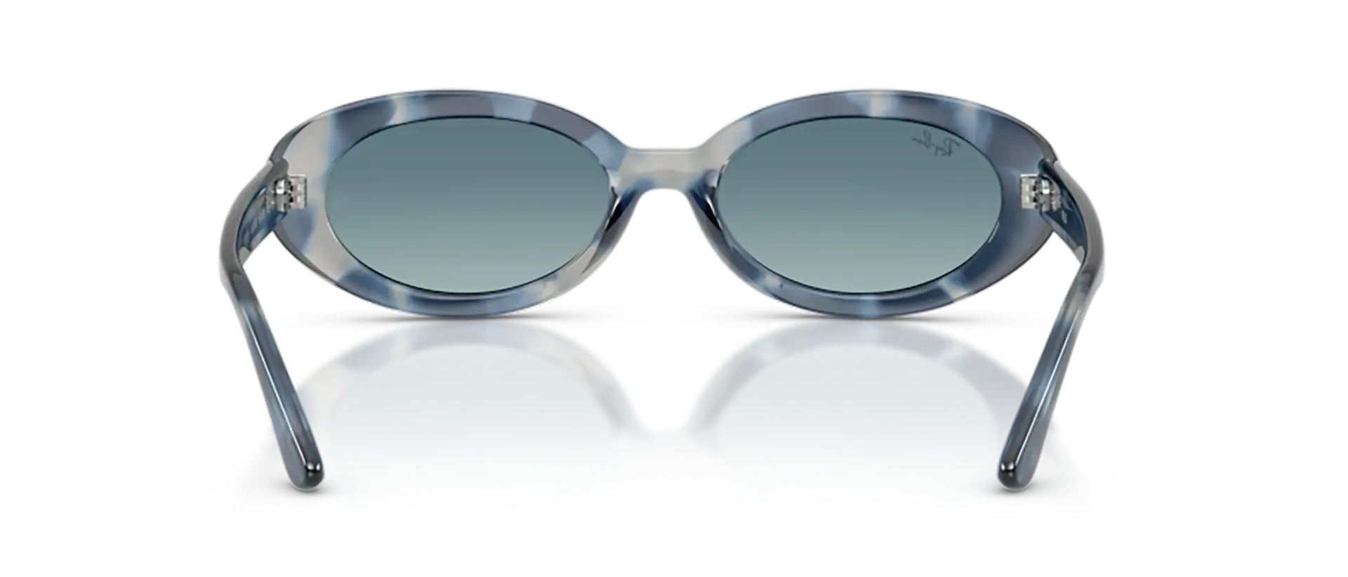 Dodatni prikaz 4: Ray-Ban RB2223 14503M ženske sunčane naočale – okvir Havana uzorka u plavoj i smeđoj boji i leće u sivoj boji i s gradijentom