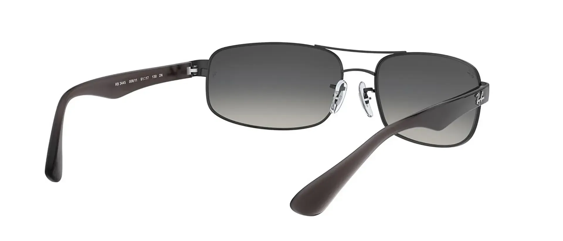 Dodatni prikaz 9: Ray-Ban RB3445 006/11 muške sunčane naočale – okvir u crnoj boji i leće u sivoj boji i s gradijentom