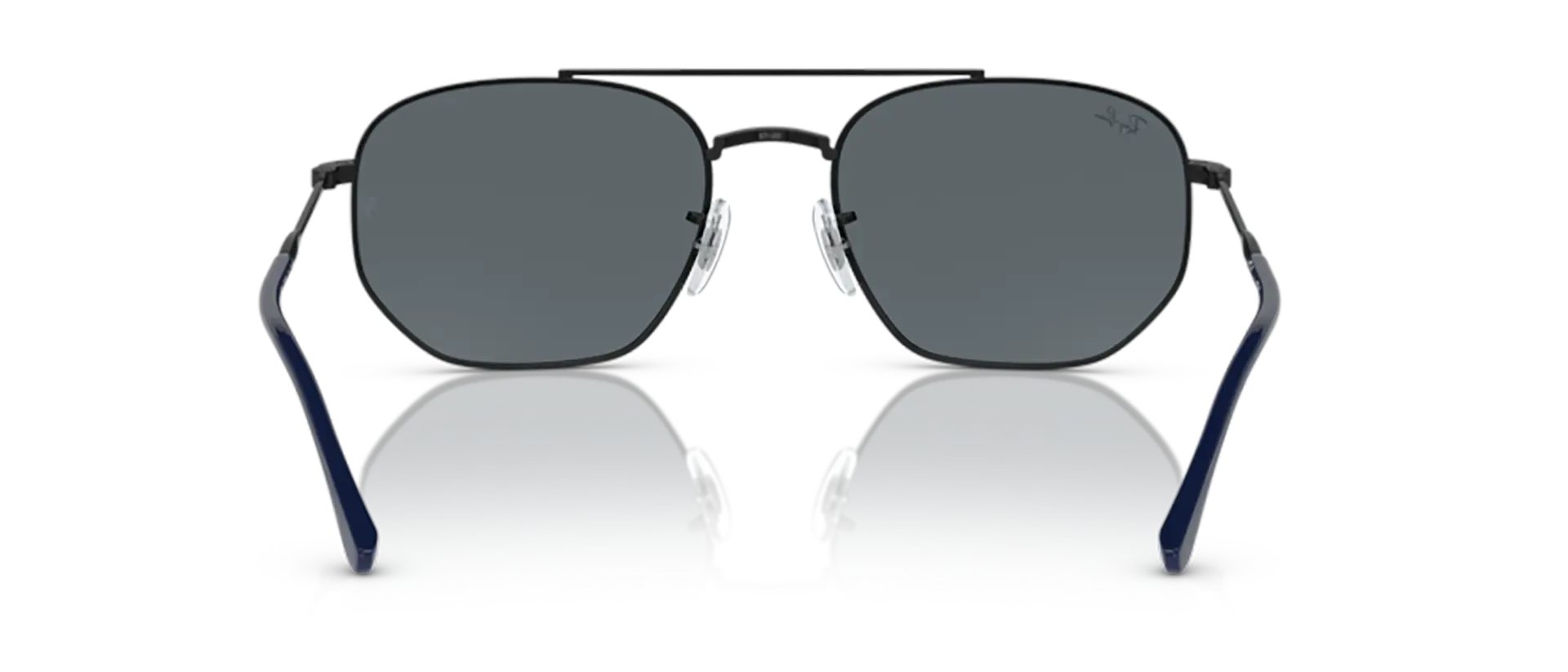Dodatni prikaz 4: Ray-Ban RB3707 9257R5 uniseks sunčane naočale – okvir u crnoj boji i leće u plavoj boji