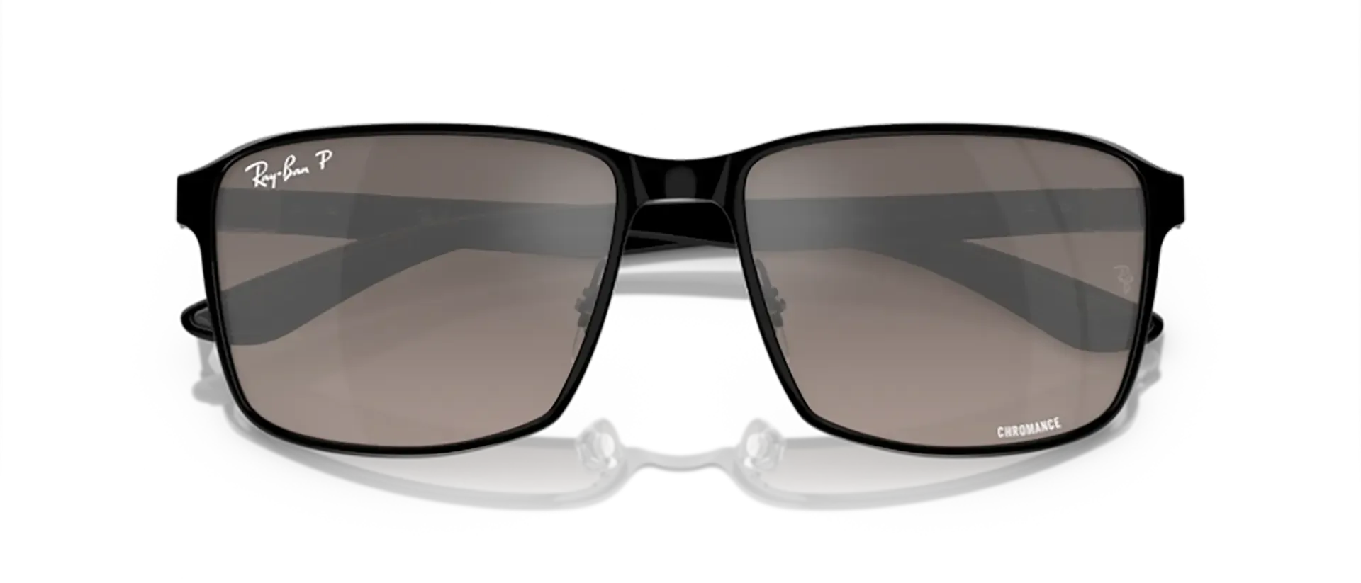 Dodatni prikaz 6: Ray-Ban RB3721CH 186/5J uniseks sunčane naočale – okvir u crnoj boji i leće u sivoj boji