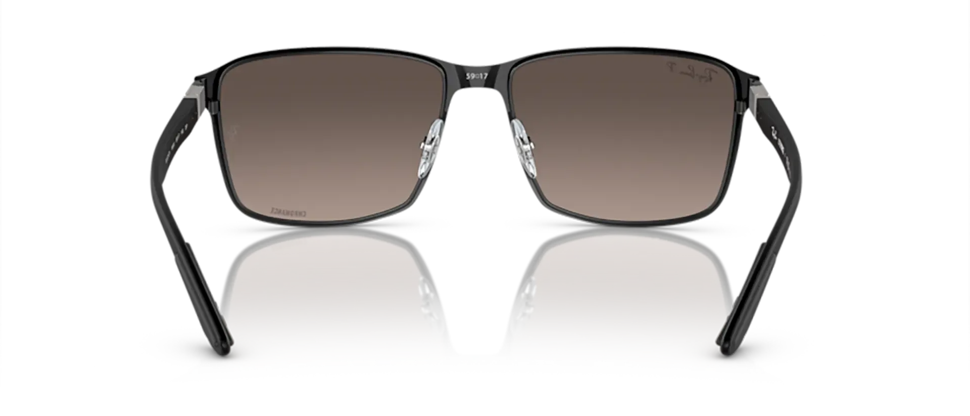 Dodatni prikaz 4: Ray-Ban RB3721CH 186/5J uniseks sunčane naočale – okvir u crnoj boji i leće u sivoj boji