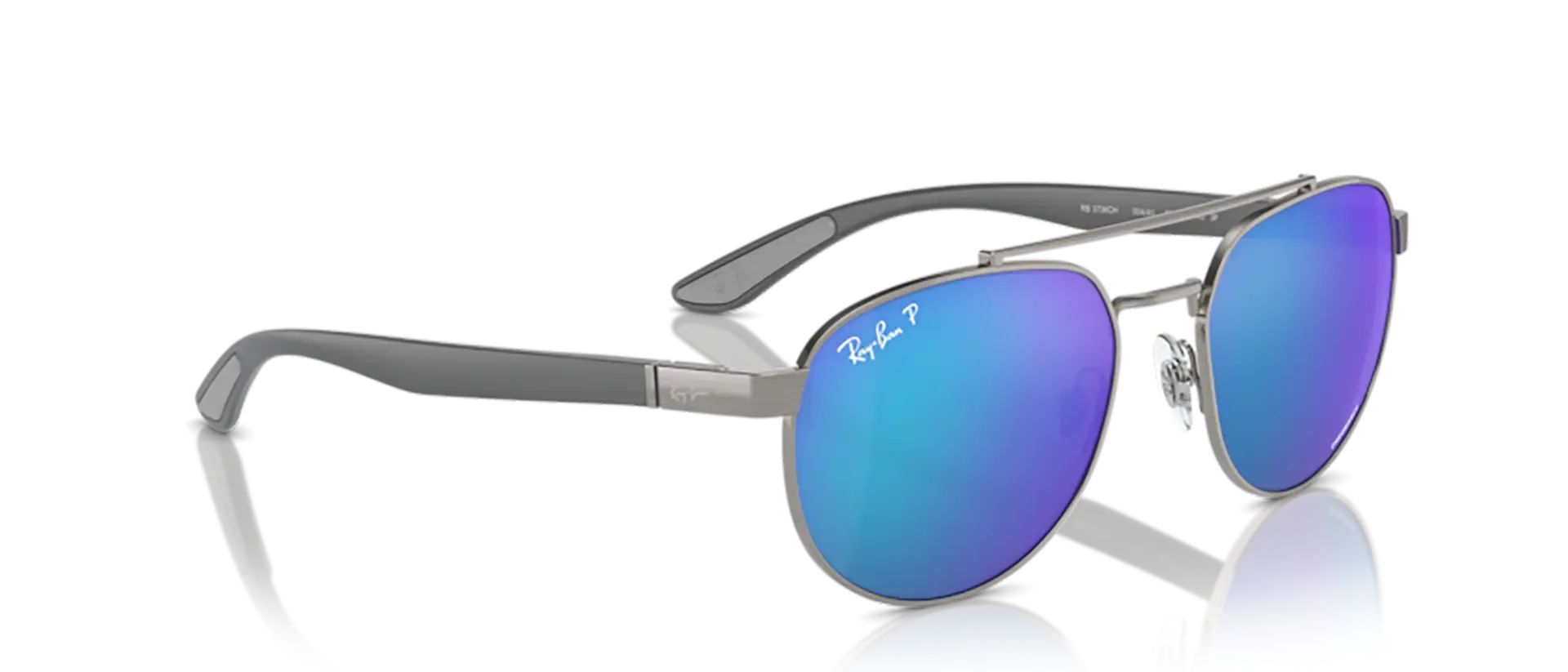 Dodatni prikaz 5: Ray-Ban RB3736CH 004/A1 uniseks sunčane naočale – okvir u sivoj boji i leće u zelenoj boji