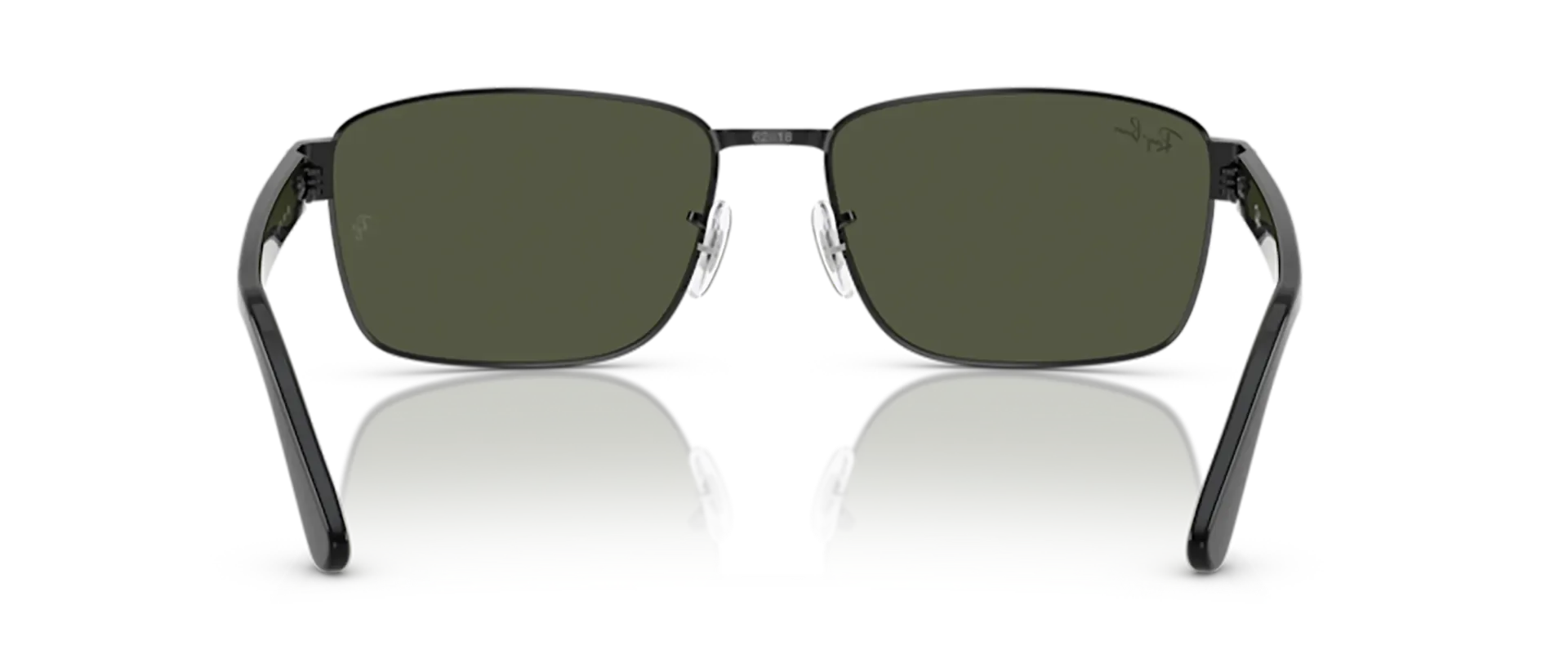 Dodatni prikaz 4: Ray-Ban RB3750 002/31 uniseks sunčane naočale – okvir u crnoj boji i leće u zelenoj boji