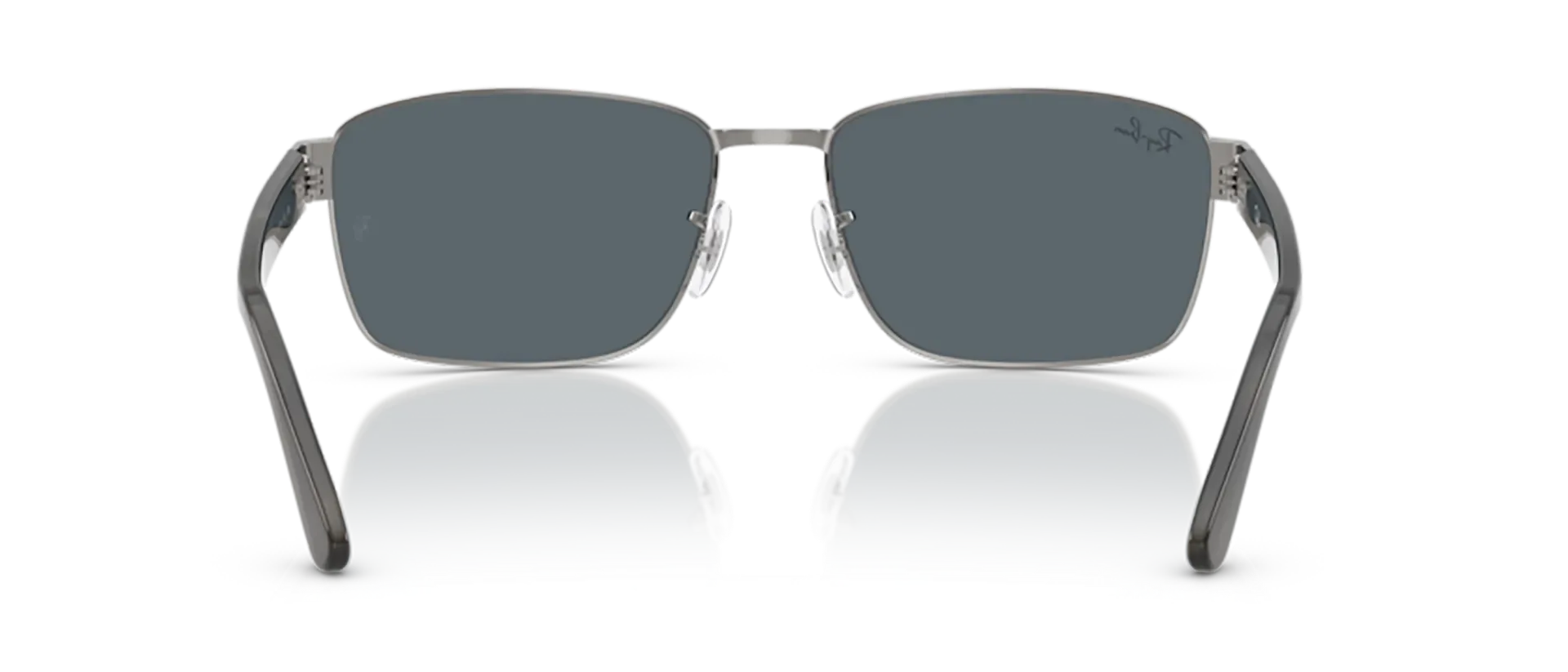 Dodatni prikaz 4: Ray-Ban RB3750 004/R5 uniseks sunčane naočale – okvir u crnoj i sivoj boji i leće u plavoj boji