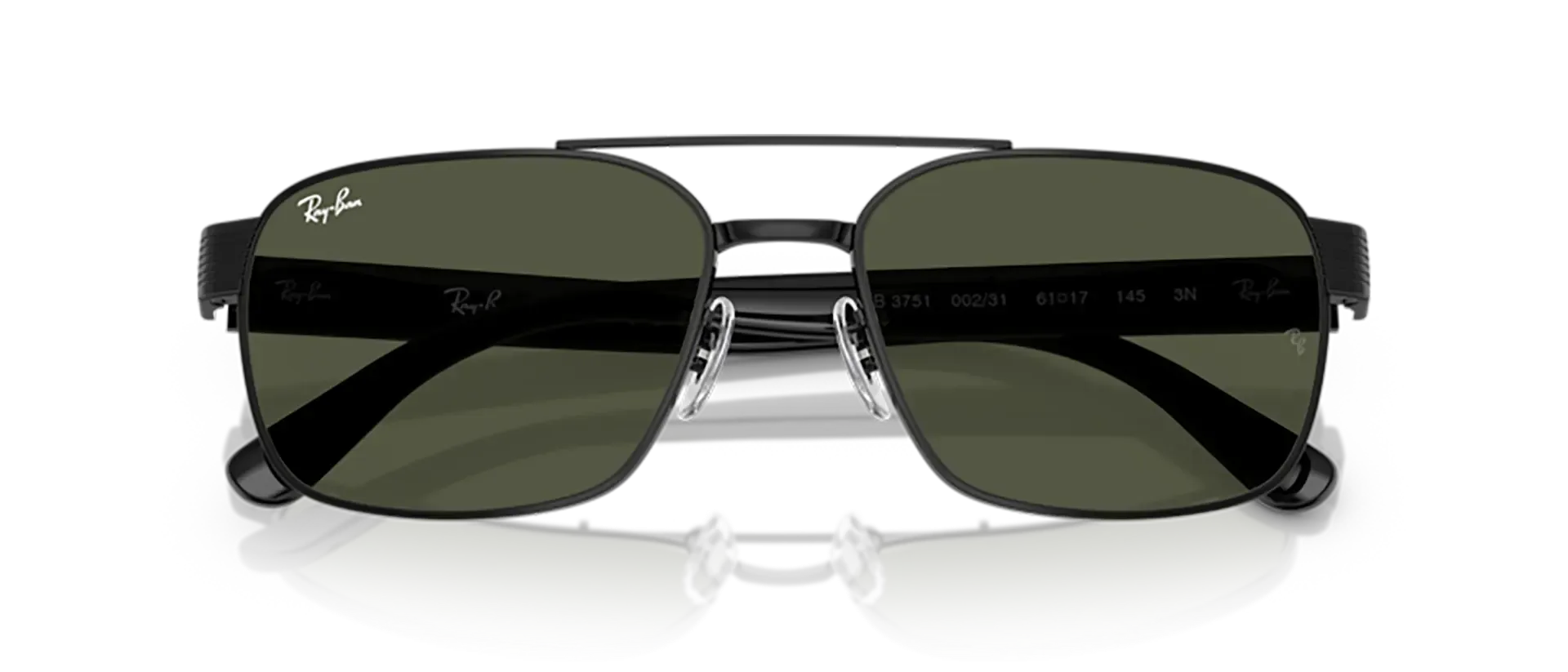 Dodatni prikaz 6: Ray-Ban RB3751 002/31 uniseks sunčane naočale – okvir u crnoj boji i leće u zelenoj boji