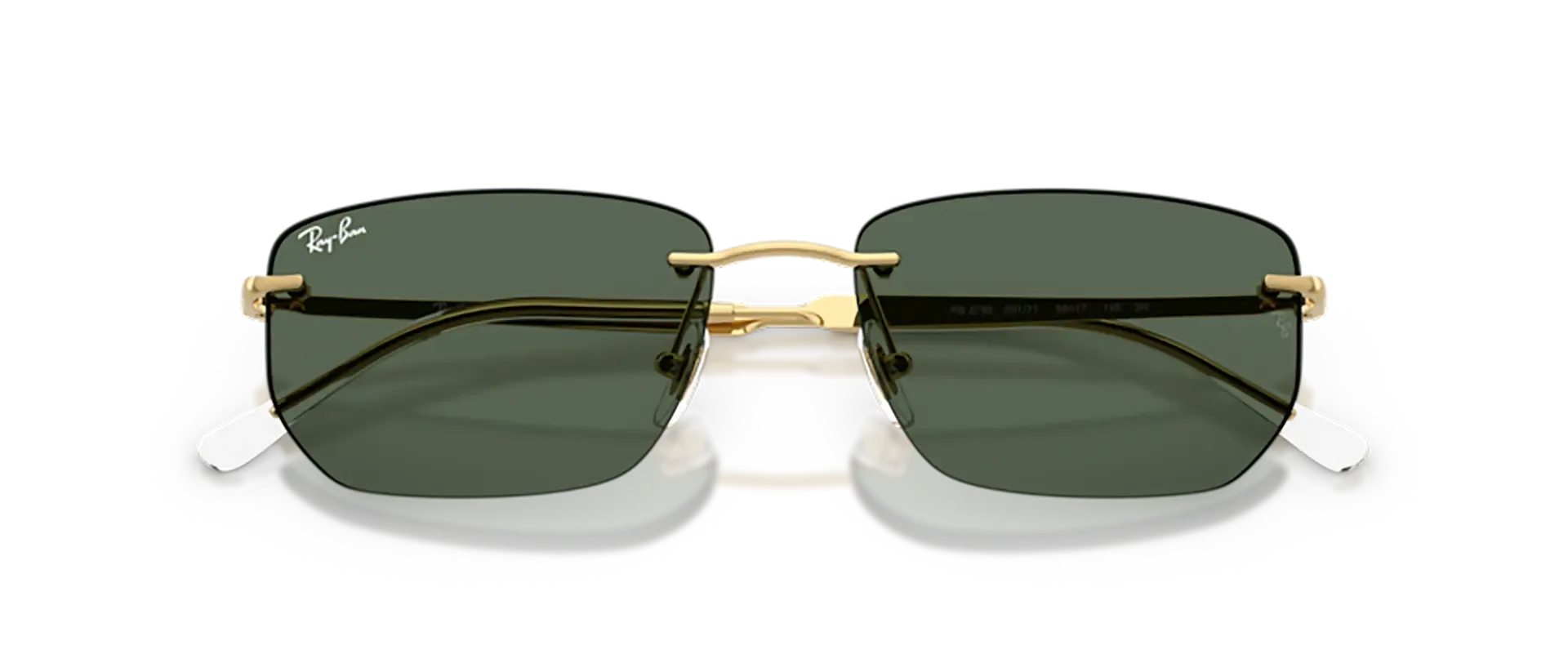 Dodatni prikaz 6: Ray-Ban RB3768 001/71 uniseks sunčane naočale – okvir u zlatnoj boji i leće u zelenoj boji