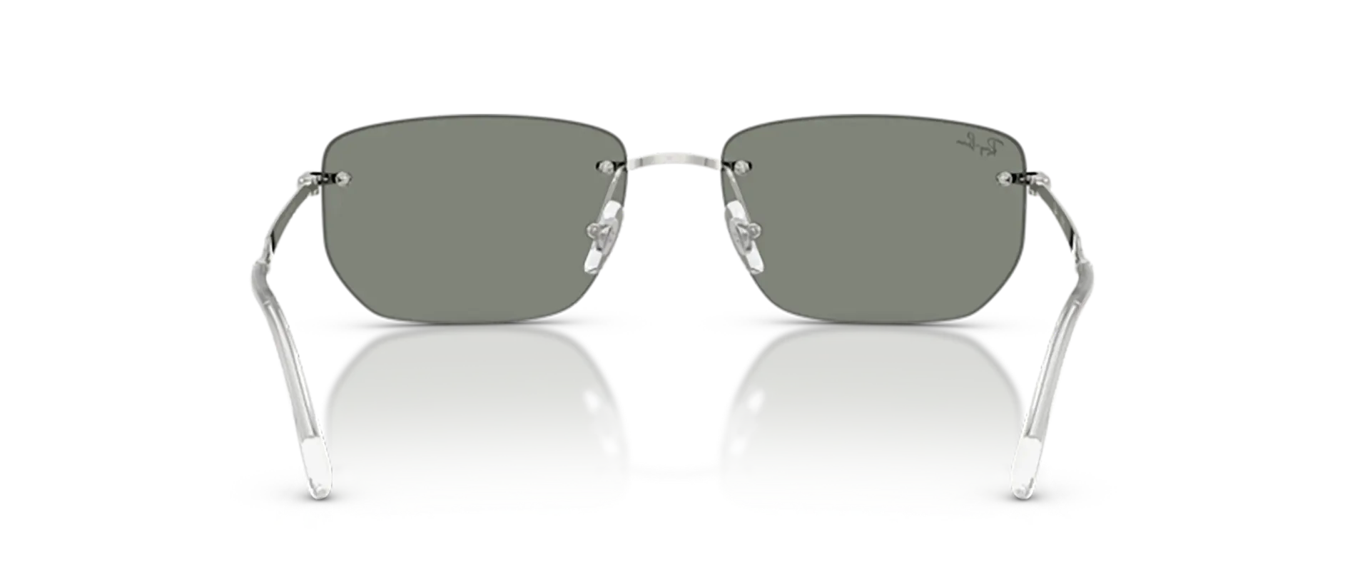 Dodatni prikaz 4: Ray-Ban RB3768 003/6R uniseks sunčane naočale – okvir u srebrnoj boji i leće u zelenoj boji
