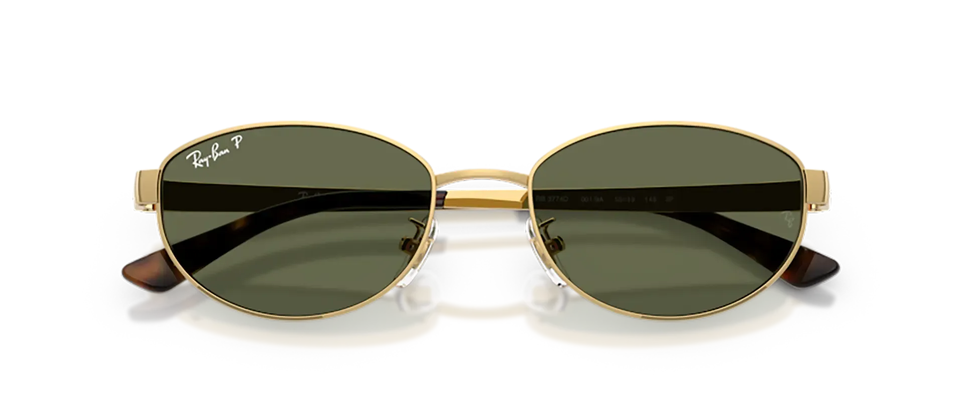Dodatni prikaz 6: Ray-Ban RB3774D 001/9A uniseks sunčane naočale – okvir u zlatnoj boji i leće u zelenoj boji