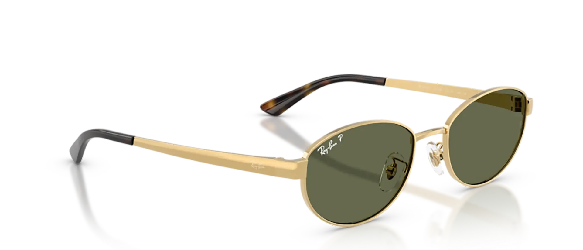 Dodatni prikaz 5: Ray-Ban RB3774D 001/9A uniseks sunčane naočale – okvir u zlatnoj boji i leće u zelenoj boji