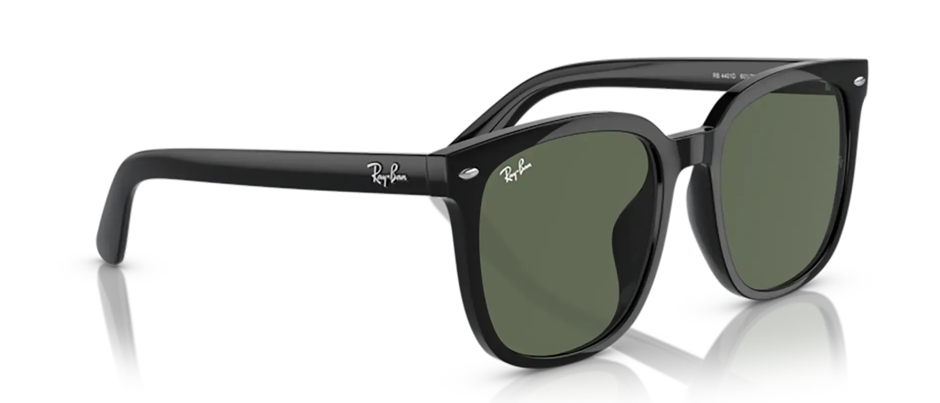 Dodatni prikaz 5: Ray-Ban RB4401D 601/71 uniseks sunčane naočale – okvir u crnoj boji i leće u zelenoj boji