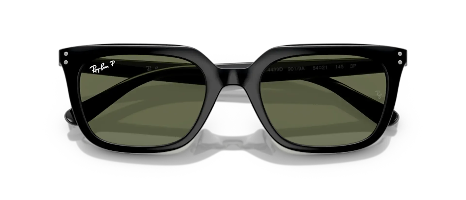 Dodatni prikaz 6: Ray-Ban RB4439D 901/9A uniseks sunčane naočale – okvir u crnoj boji i leće u zelenoj boji