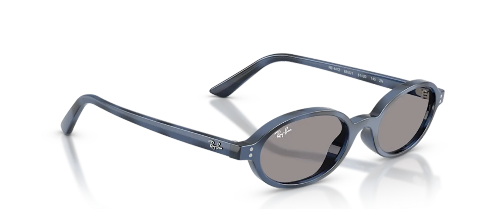 Dodatni prikaz 5: Ray-Ban RB4472 6855/1 uniseks sunčane naočale – okvir Havana uzorka u plavoj i smeđoj boji i leće u sivoj boji