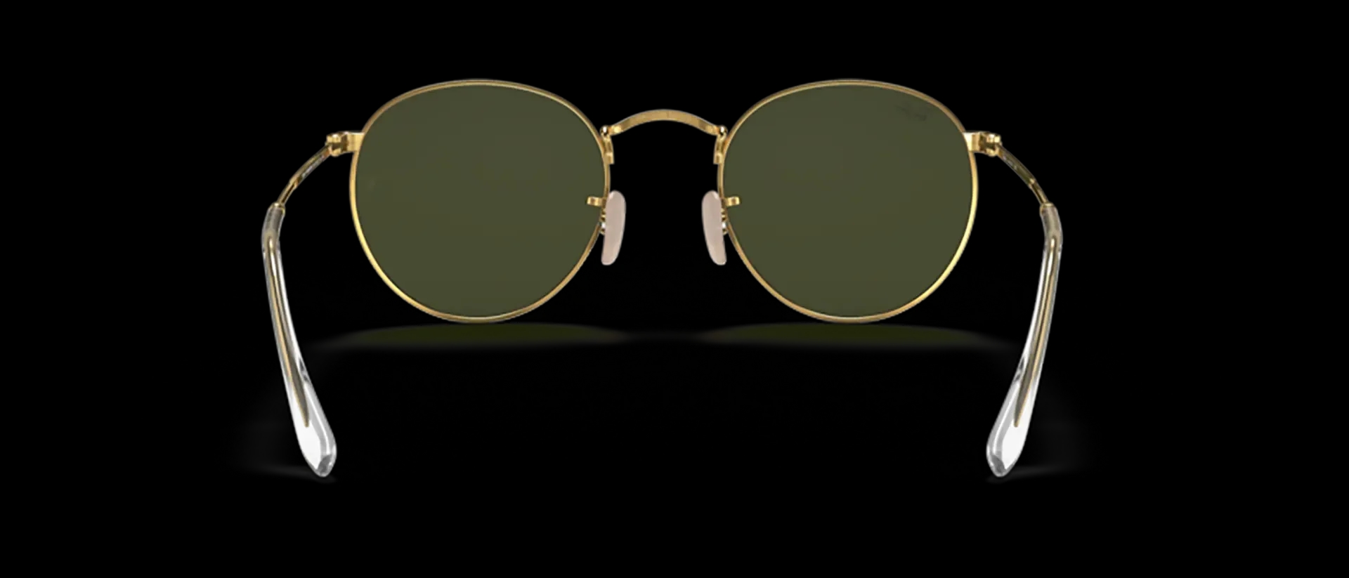 Dodatni prikaz 4: Ray-Ban Round metal RB3447 001 muške sunčane naočale – okvir u zlatnoj boji i leće u zelenoj boji