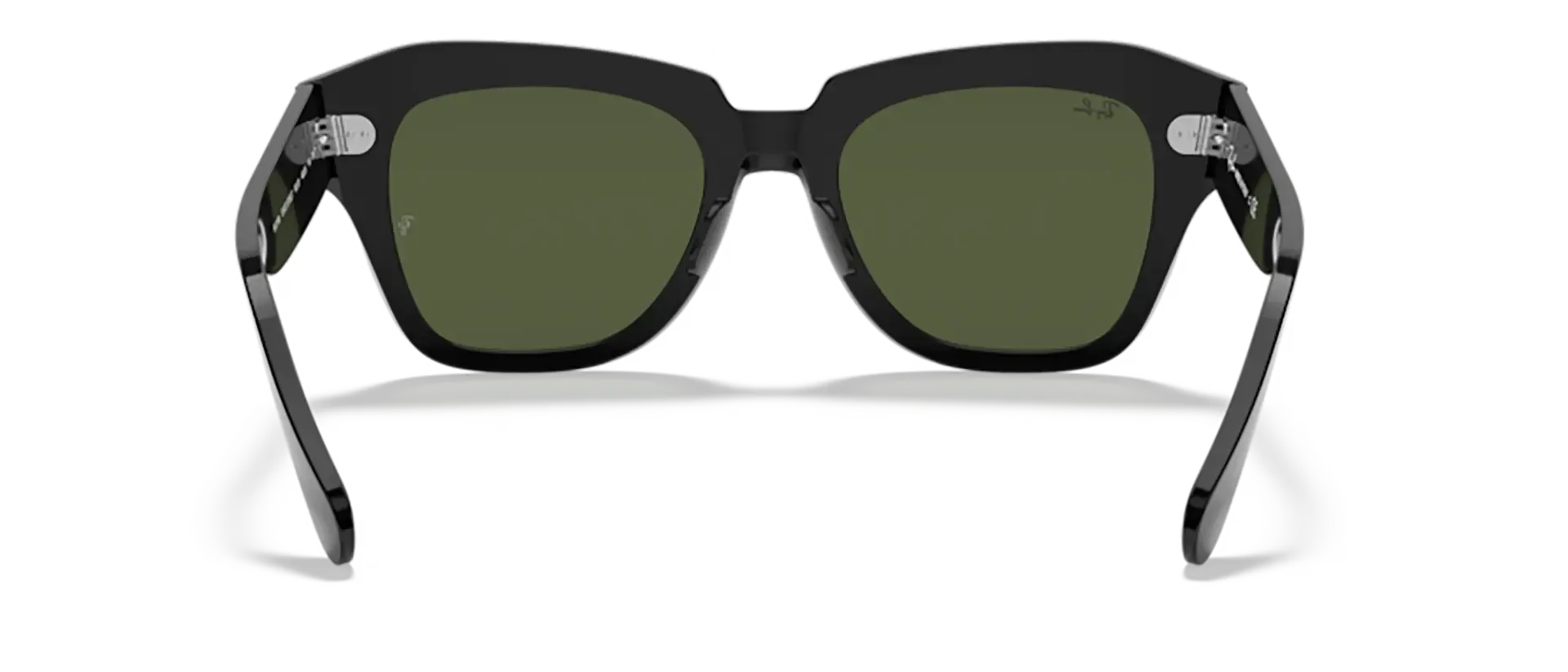 Dodatni prikaz 4: Ray-Ban State street RB2186 901/31 uniseks sunčane naočale – okvir u crnoj boji i leće u zelenoj boji