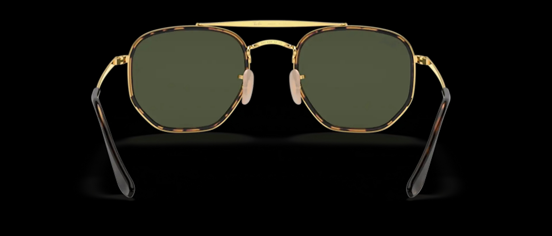 Dodatni prikaz 4: Ray-Ban The marshal ii RB3648M 001 uniseks sunčane naočale – okvir u zlatnoj boji i leće u zelenoj boji