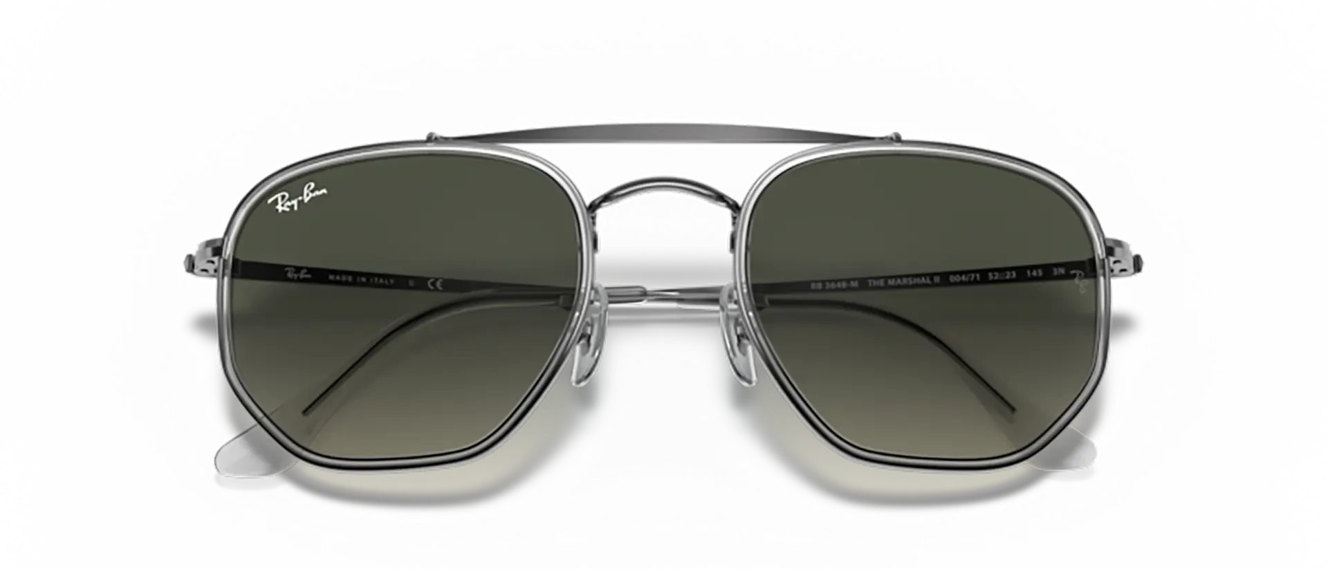 Dodatni prikaz 6: Ray-Ban The marshal ii RB3648M 004/71 uniseks sunčane naočale – okvir u crnoj i sivoj boji i leće u sivoj boji i s gradijentom