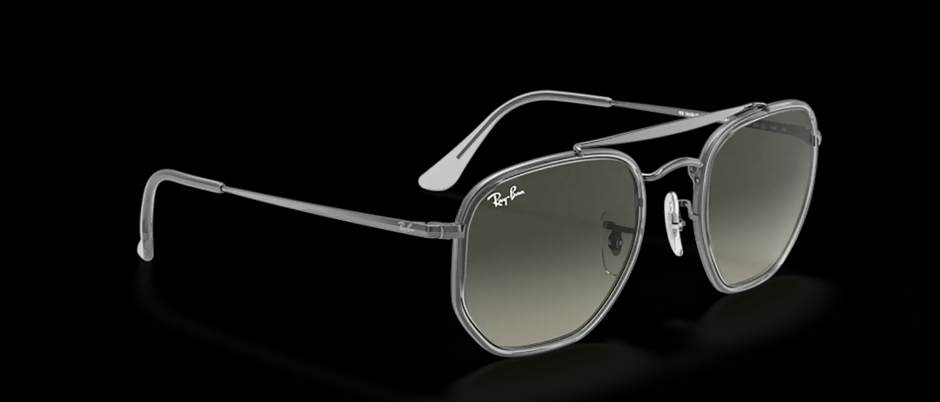Dodatni prikaz 5: Ray-Ban The marshal ii RB3648M 004/71 uniseks sunčane naočale – okvir u crnoj i sivoj boji i leće u sivoj boji i s gradijentom