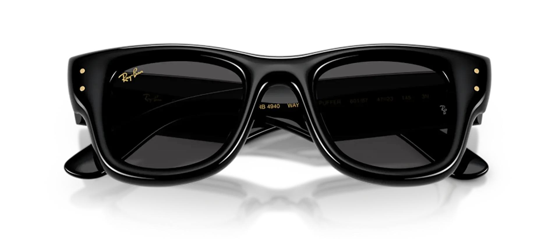Dodatni prikaz 6: Ray-Ban Wayfarer puffer RB4940 601/87 uniseks sunčane naočale – okvir u crnoj boji i leće u crnoj boji