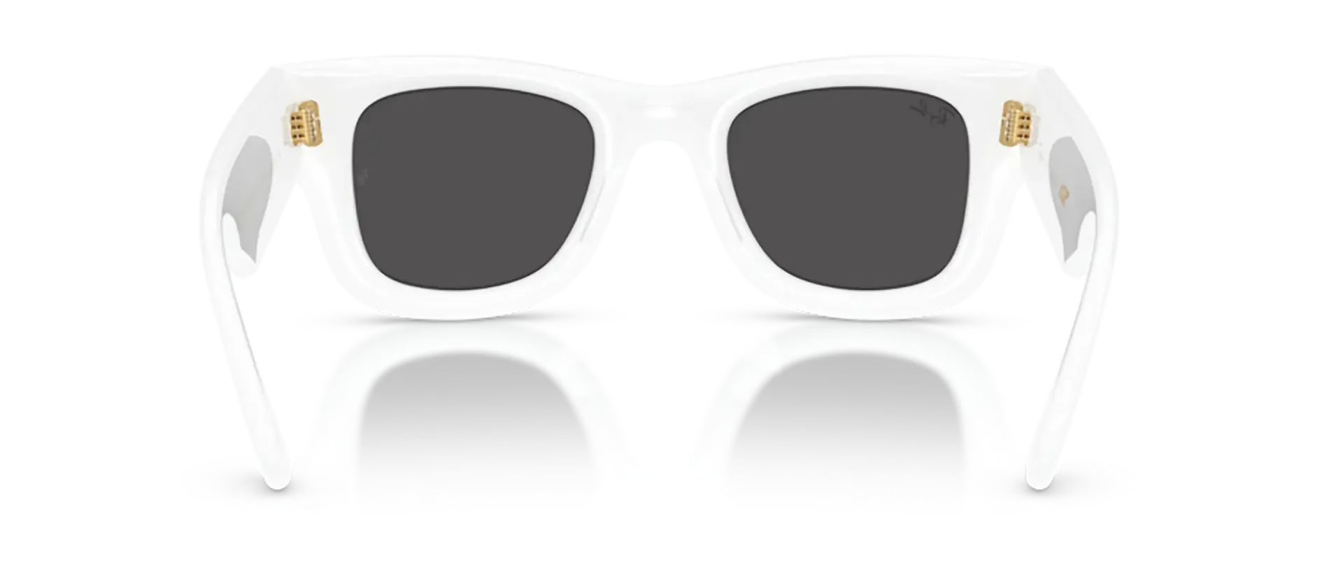 Dodatni prikaz 4: Ray-Ban Wayfarer puffer RB4940 671/87 uniseks sunčane naočale – okvir u bijeloj boji i leće u crnoj boji
