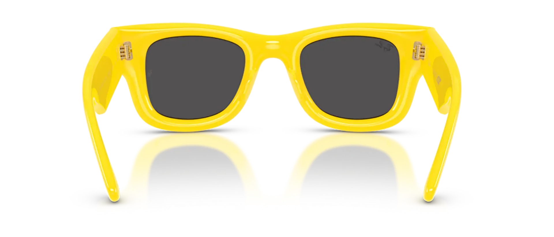 Dodatni prikaz 4: Ray-Ban Wayfarer puffer RB4940 683087 uniseks sunčane naočale – okvir u žutoj boji i leće u crnoj boji