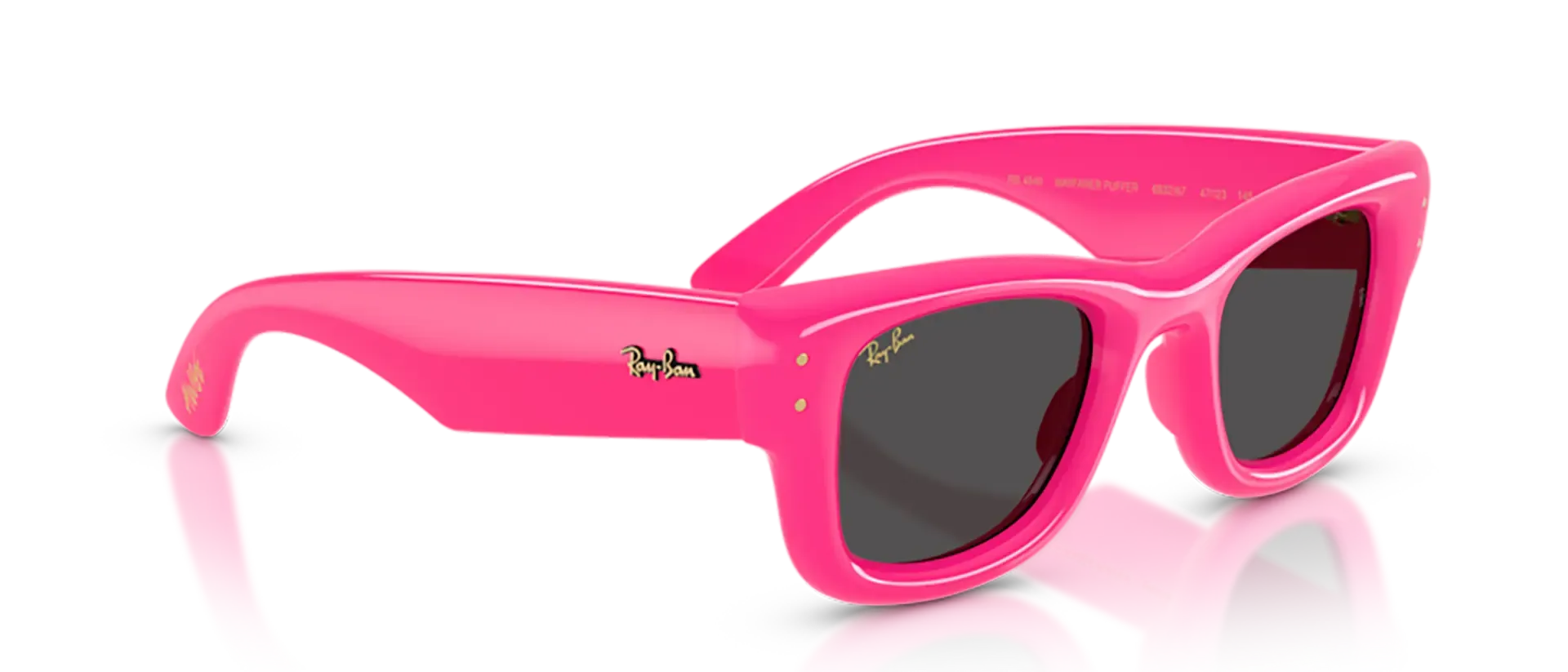 Dodatni prikaz 5: Ray-Ban Wayfarer puffer RB4940 683287 uniseks sunčane naočale – okvir u ružičastoj boji i leće u crnoj boji