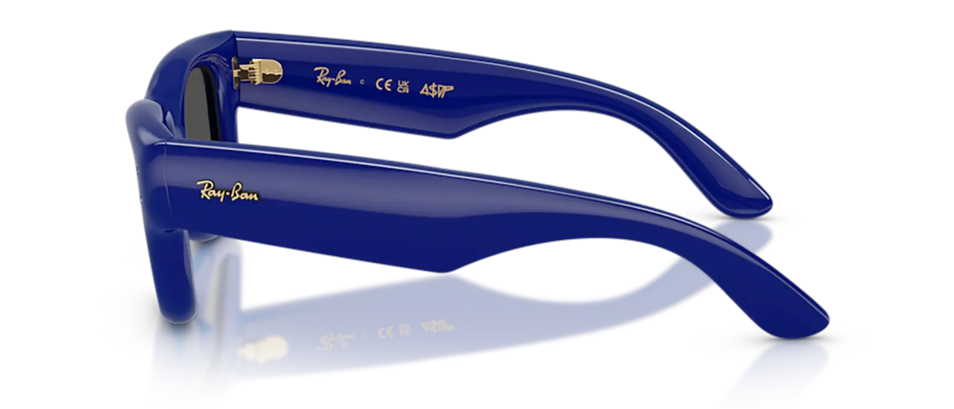 Dodatni prikaz 3: Ray-Ban Wayfarer puffer RB4940 683387 uniseks sunčane naočale – okvir u plavoj boji i leće u crnoj boji