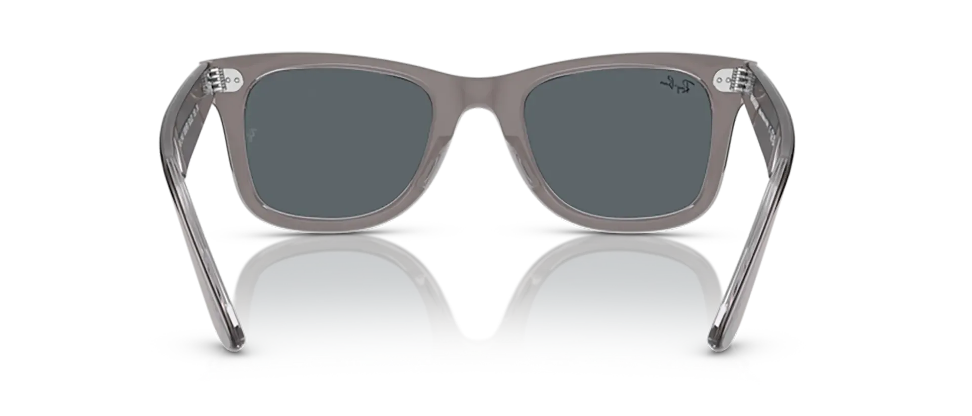 Dodatni prikaz 4: Ray-Ban Wayfarer RB2140 1355R5 uniseks sunčane naočale – okvir u sivoj boji i u prozirnoj izvedbi i leće u plavoj boji