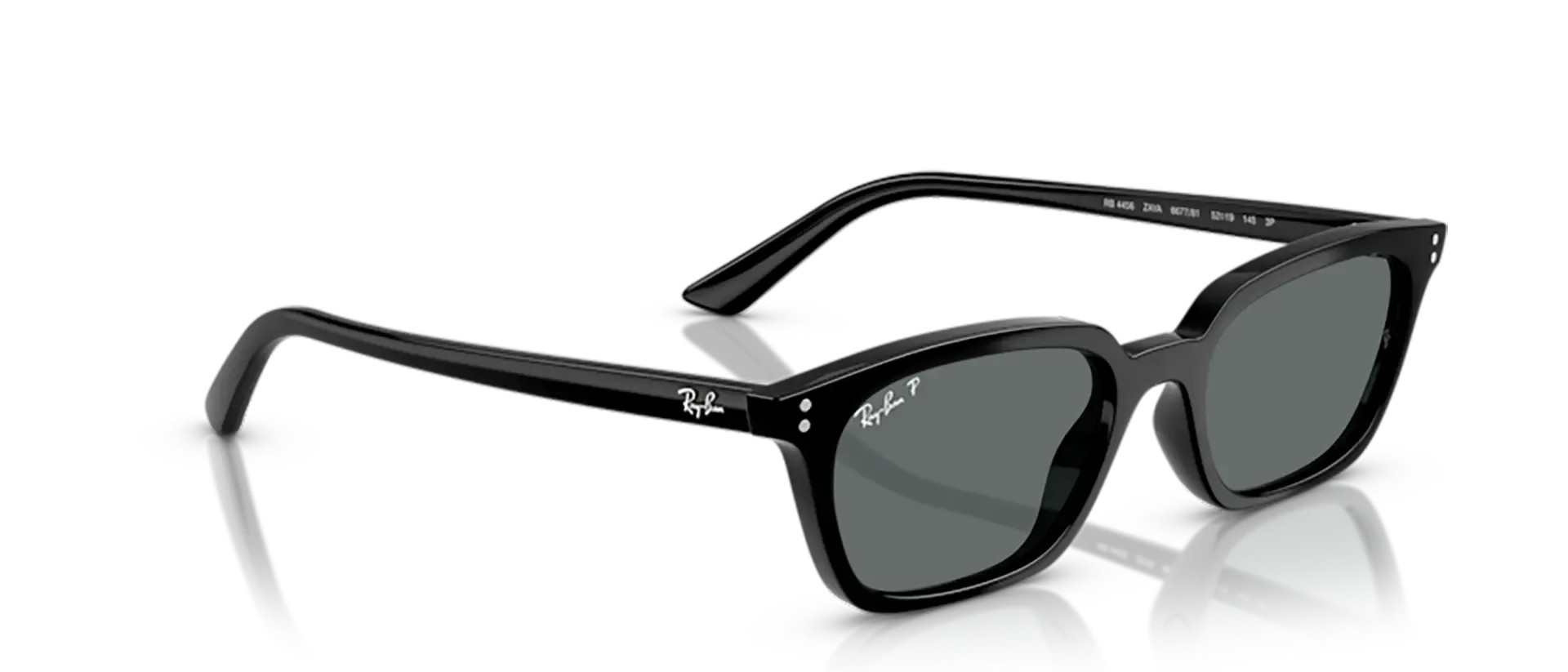 Dodatni prikaz 5: Ray-Ban Zaya RB4456 667781 uniseks sunčane naočale – okvir u crnoj boji i leće u sivoj boji