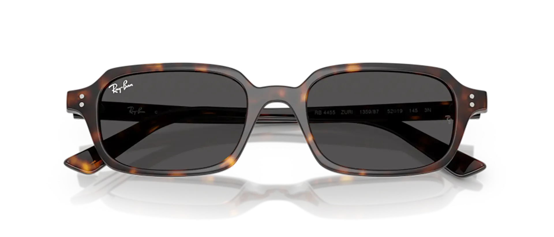 Dodatni prikaz 6: Ray-Ban Zuri RB4455 135987 uniseks sunčane naočale – okvir Havana uzorka u smeđoj boji i leće u sivoj boji