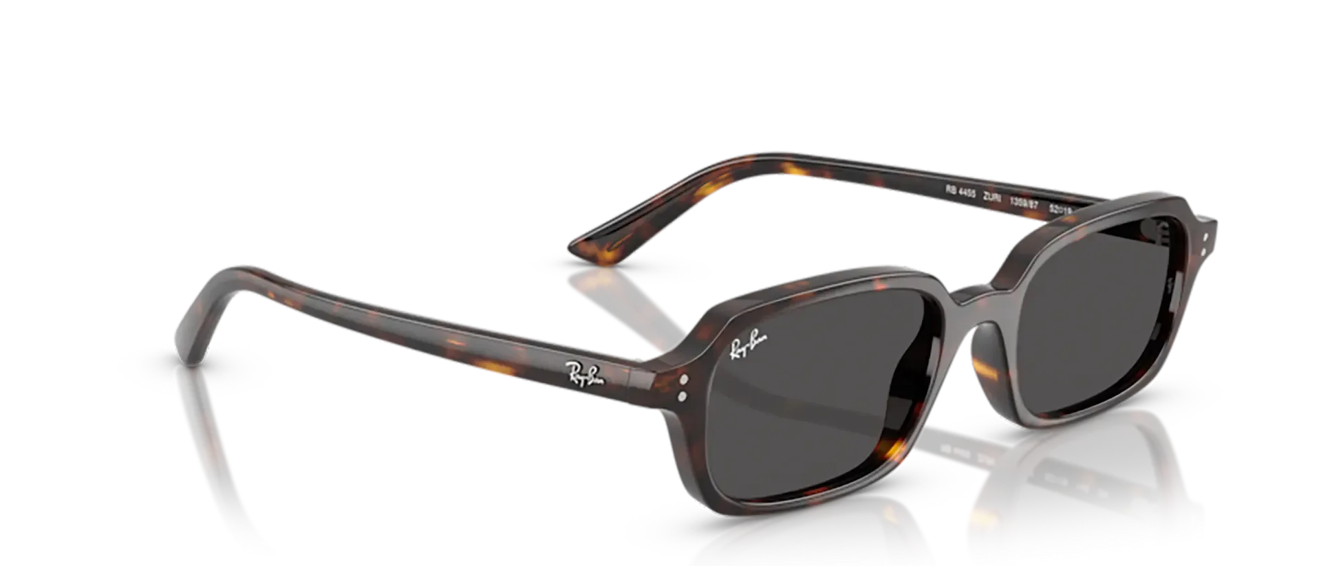 Dodatni prikaz 5: Ray-Ban Zuri RB4455 135987 uniseks sunčane naočale – okvir Havana uzorka u smeđoj boji i leće u sivoj boji