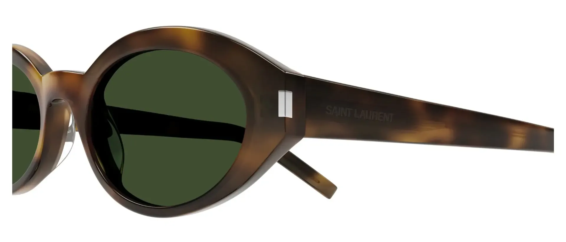Dodatni prikaz 3: Saint Laurent SL 567 002 ženske sunčane naočale – okvir Havana uzorka u smeđoj boji i leće u zelenoj boji